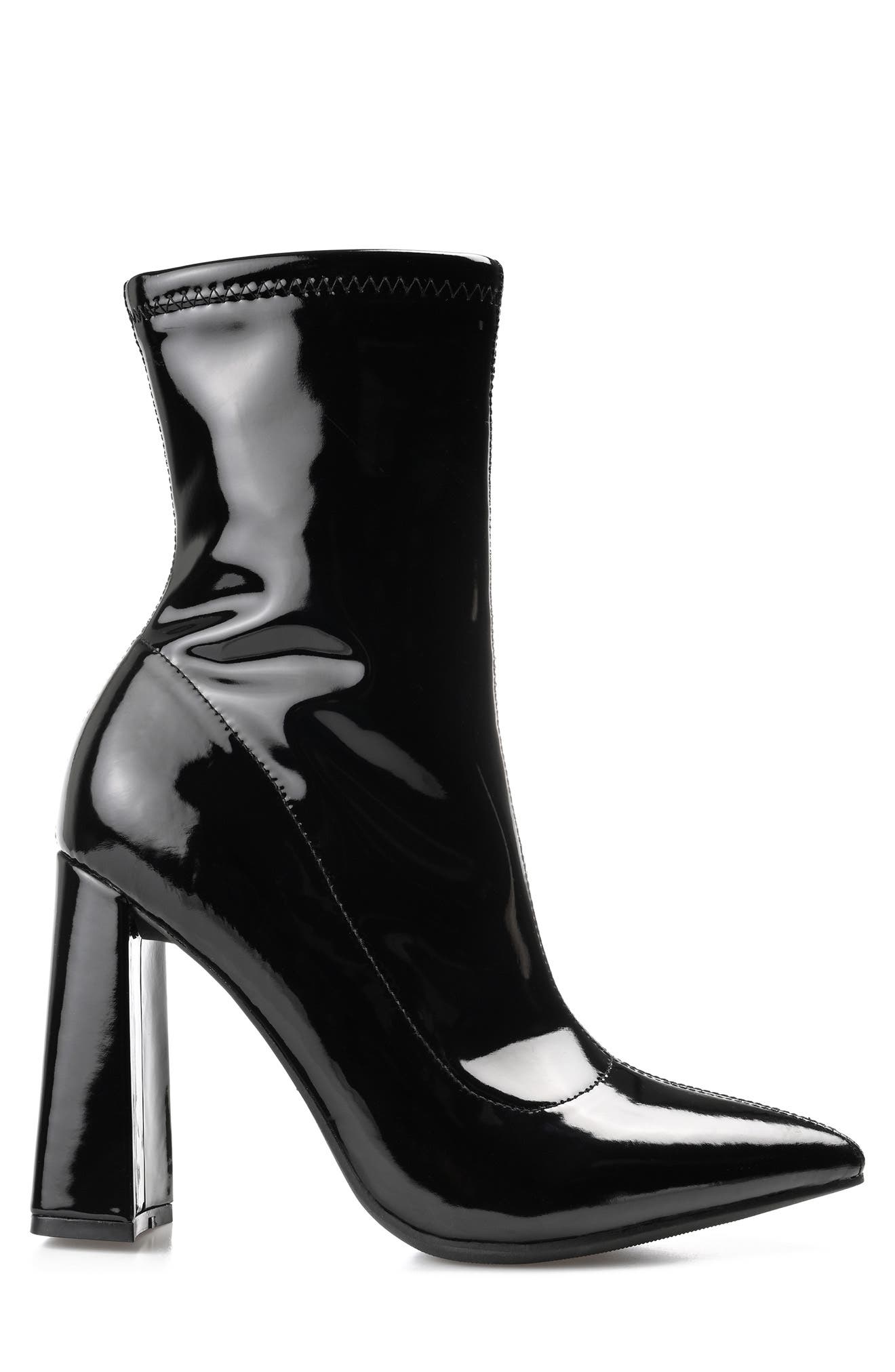 Journee Collection Veralee Pointed Toe Block Heel Boot, Alternate, color, 