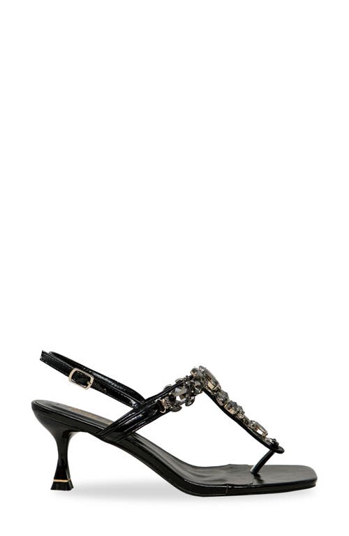 Chase & Chloe Chase And Chloe Crystal T-strap Slingback Sandal