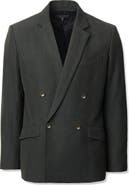 rag & bone Butler Double Breasted Wool Blend Blazer