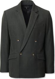 rag & bone Butler Double Breasted Wool Blend Blazer