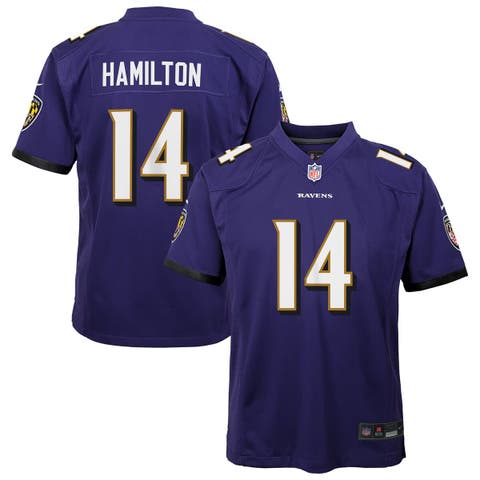 Youth Nike Kyle Hamilton Purple Baltimore Ravens Team Game Jersey