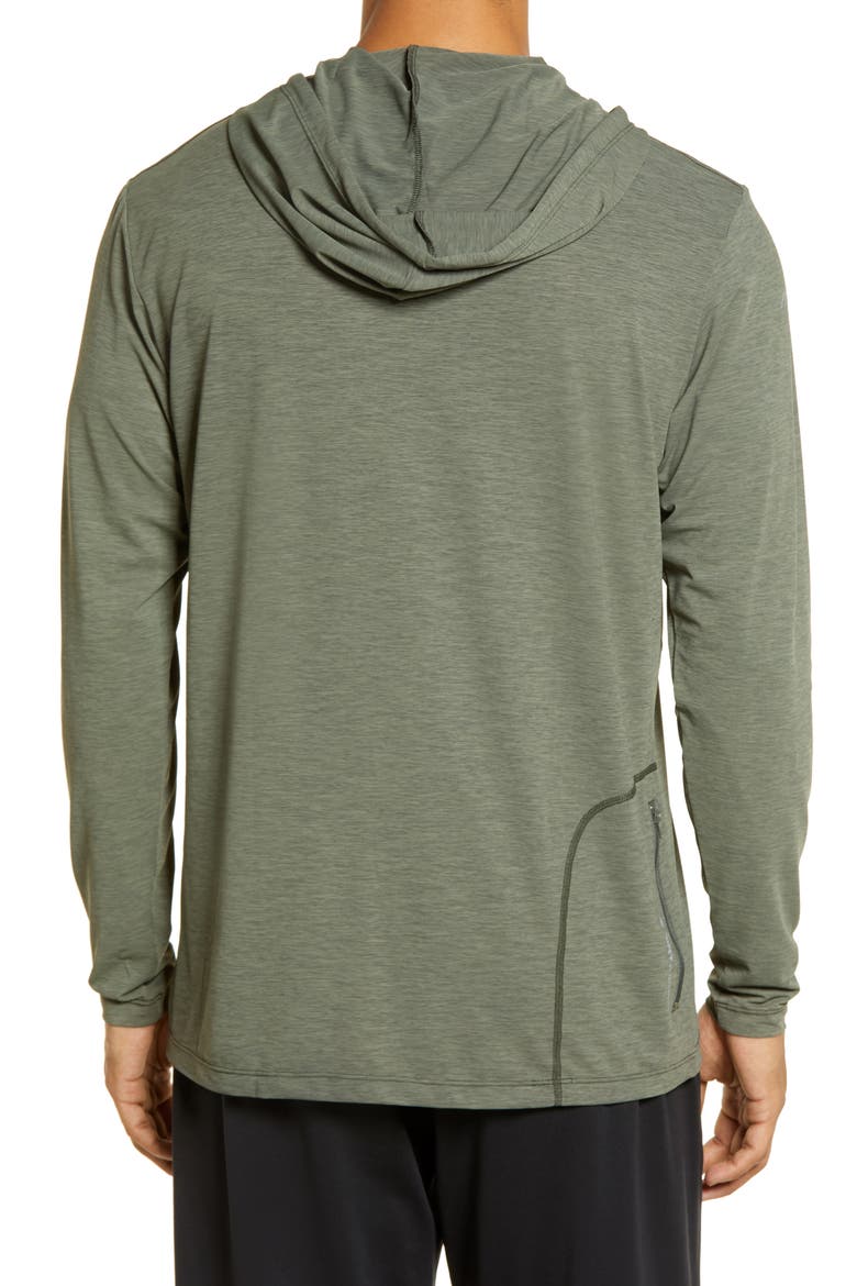 Low Pro Tech Hoodie, Alternate, color, DARK OLIVE HEATHERED