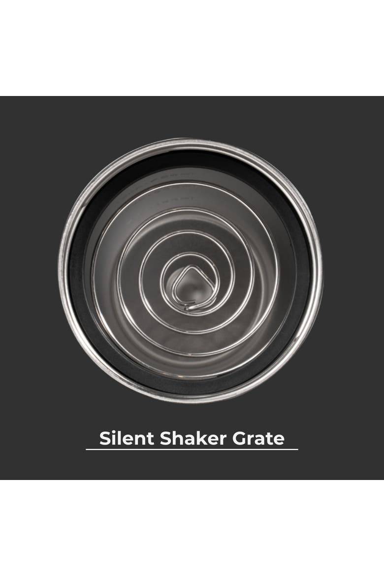 Insulated Stainless Steel Shaker 24 oz Bottle with Silent Mixing Grate & Flip Lid, Alternate, color, Black