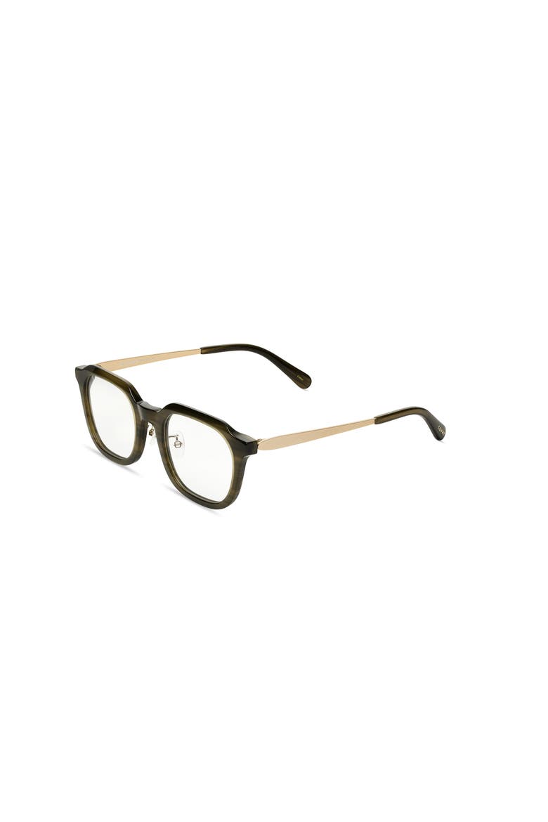 Riji Blue Light Blocking Glasses, Alternate, color, Green With Matte Gold Metal