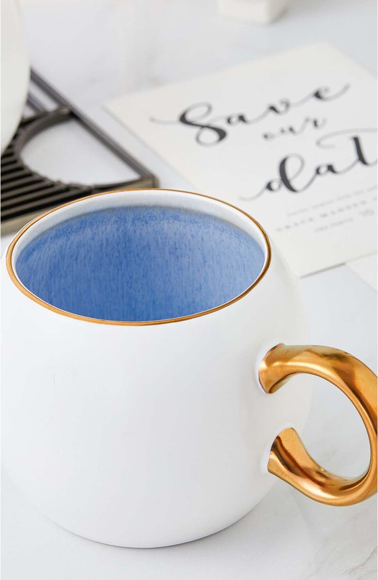 Stone Lain Josephine Porcelain 4-Piece Mug Set, Alternate, color, Blue