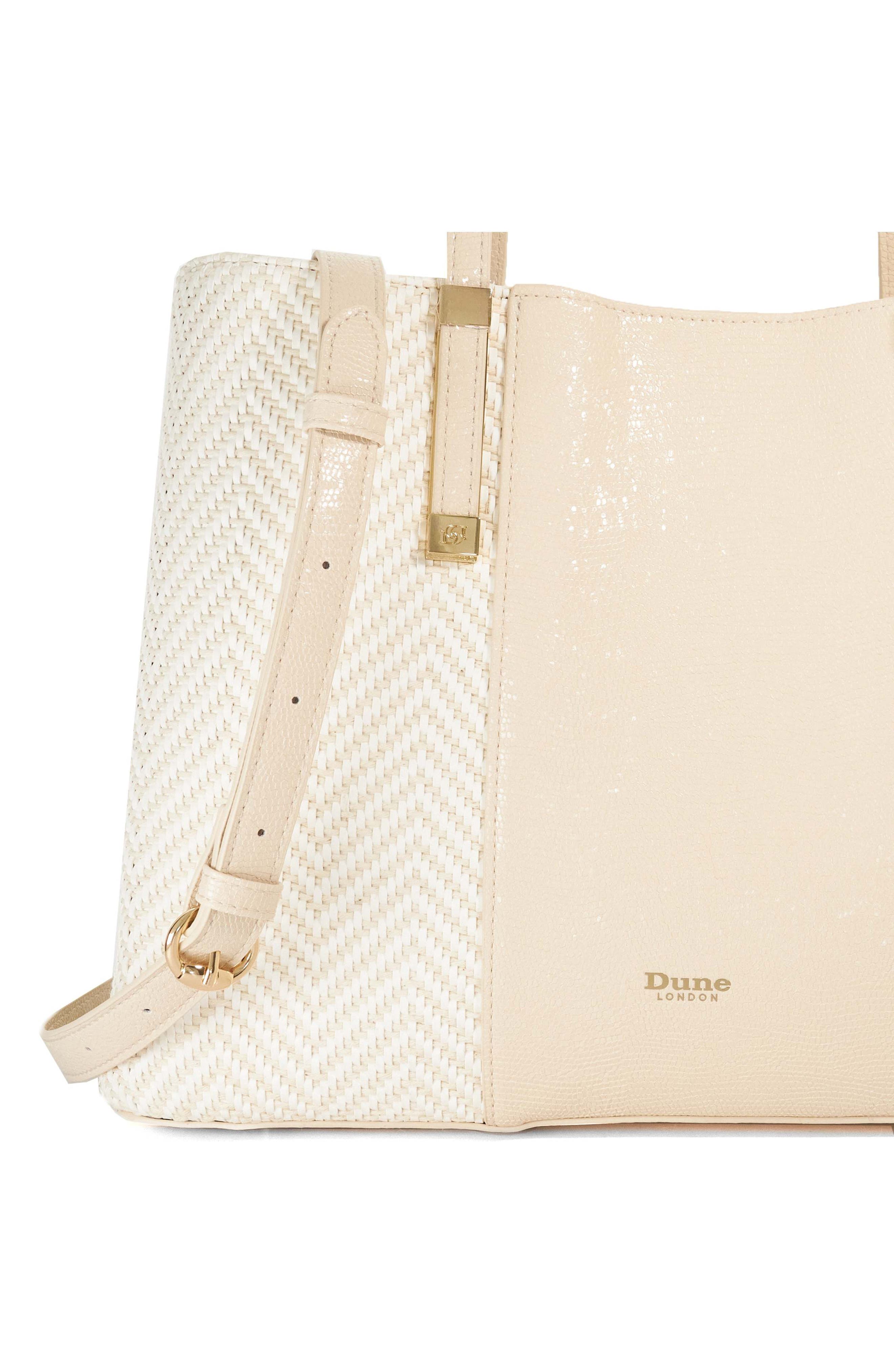 Dorry Faux Leather Tote, Alternate, color, ECRU1