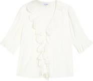Sam Edelman Flounce Ruffle Cotton Top