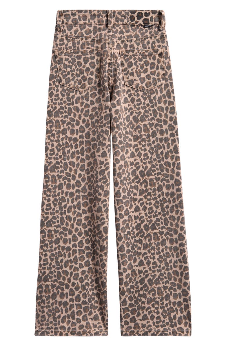 Vintage Havana Kids' Leopard Print Straight Leg Jeans, Alternate, color, 