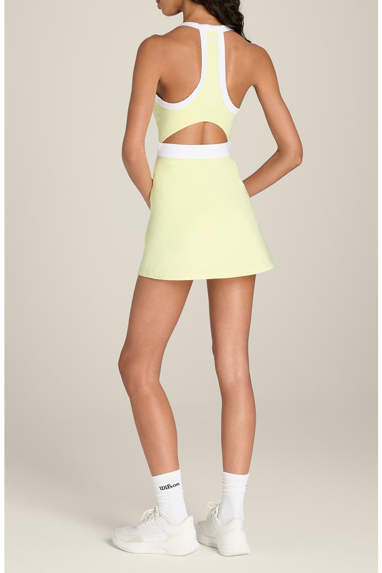 Rally Halter Dress, Alternate, color, TENDER YELLOW