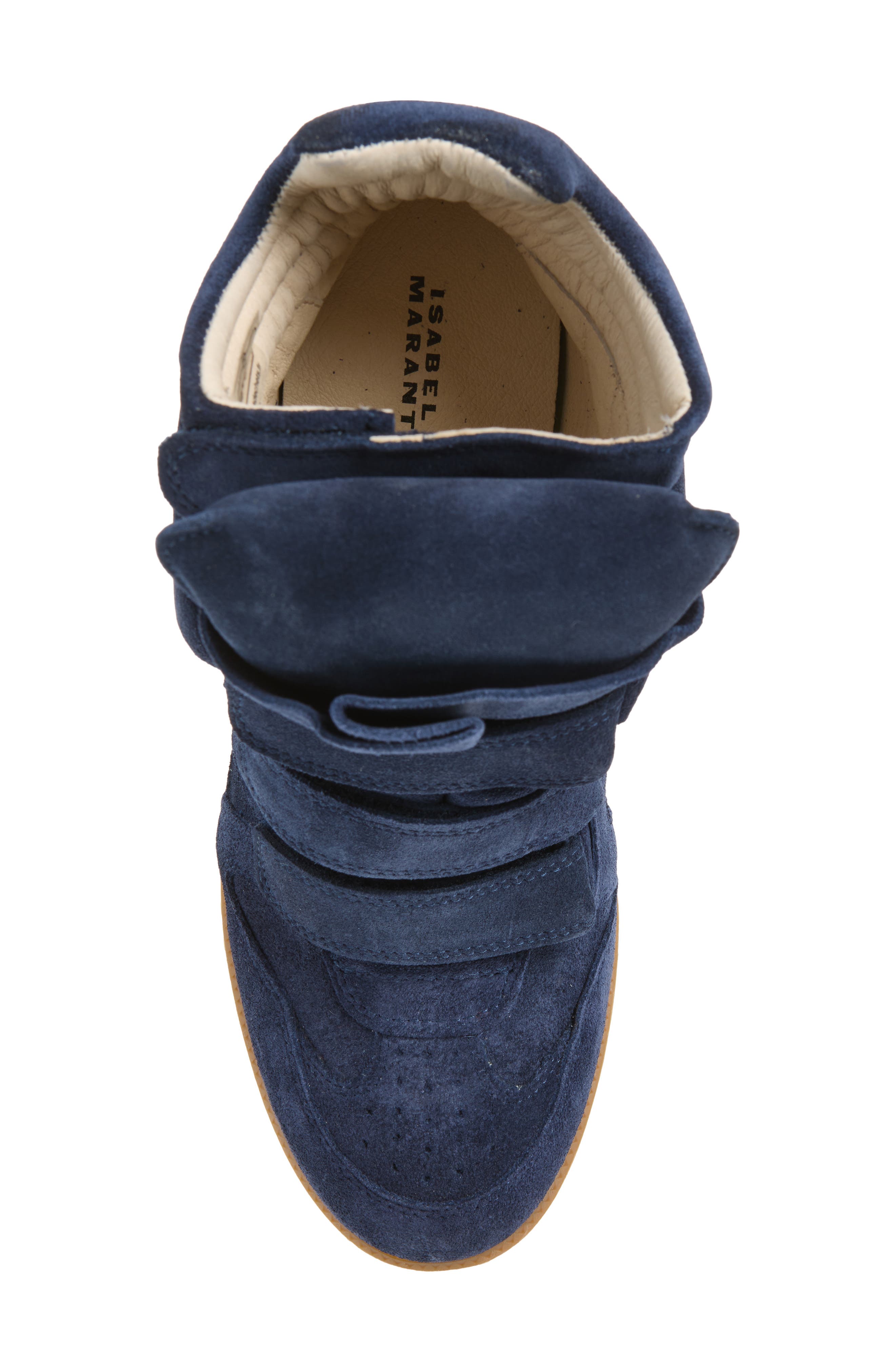 Bekett Hidden Wedge High Top Sneaker, Alternate, color, DARK BLUE