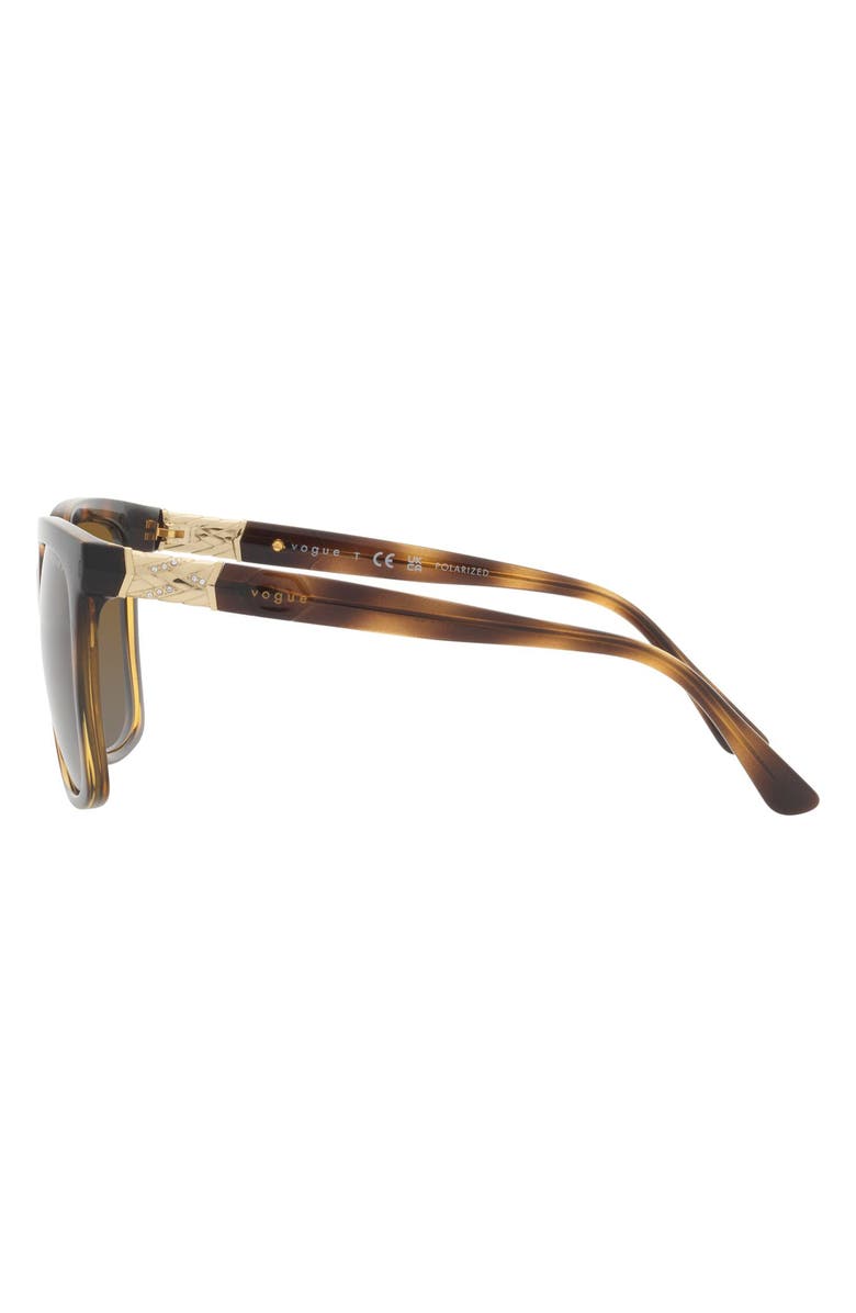 VOGUE 54mm Polarized Square Sunglasses, Alternate, color,