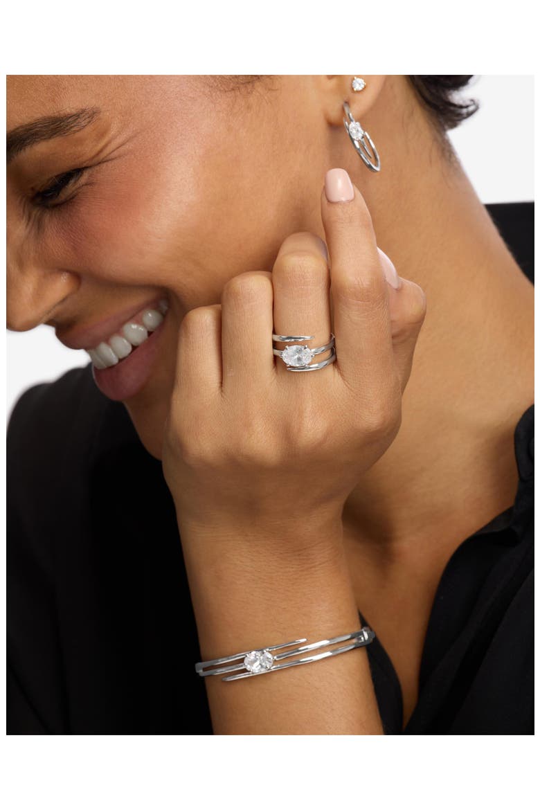 She's On Point Lasso Wrap Ring, Alternate, color, SILVER-WHITE
