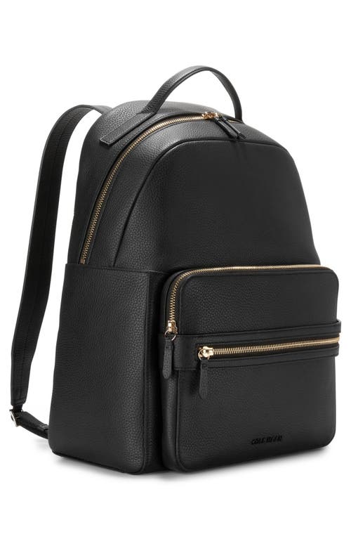 Cole Haan Davis Leather Backpack In Black