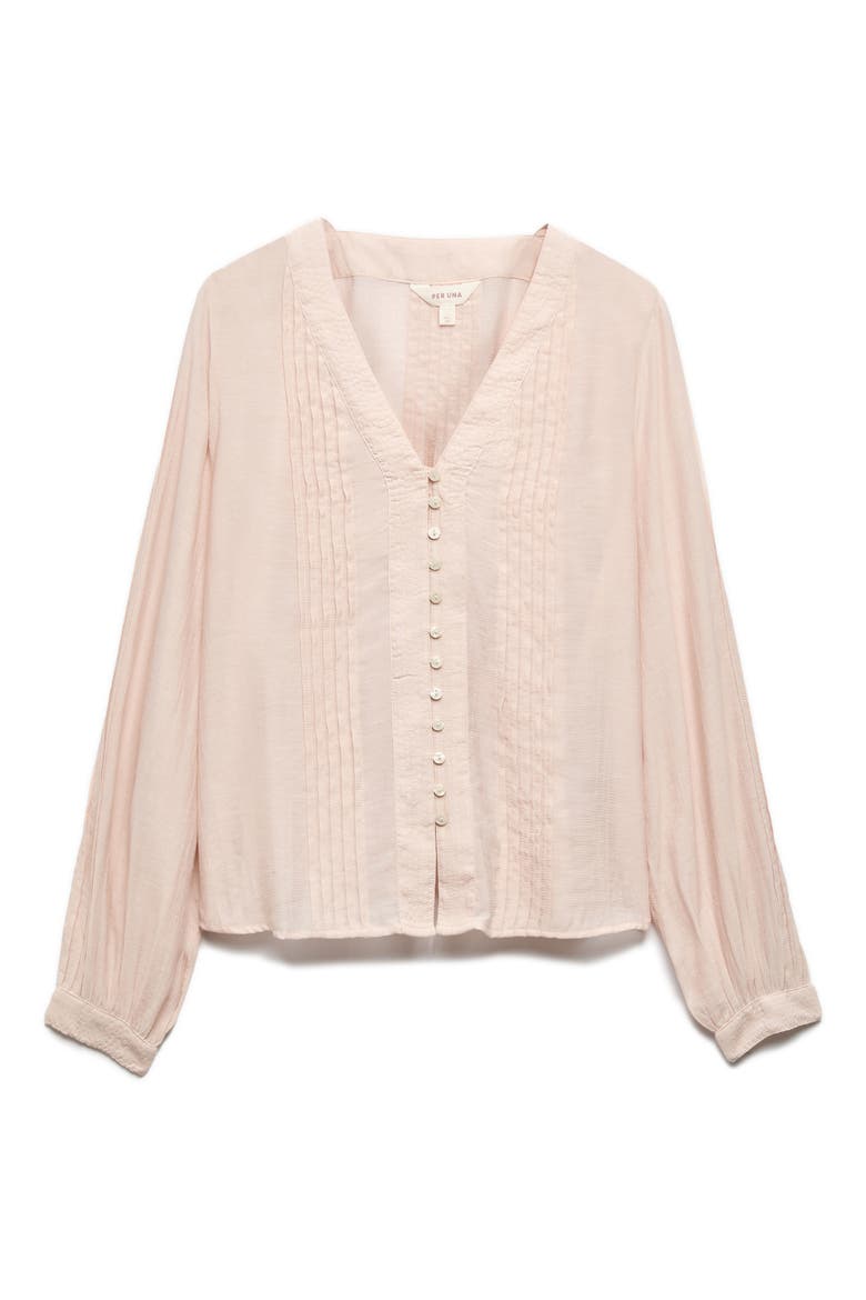 Pintuck Pleat Top, Alternate, color, BLUSH PINK