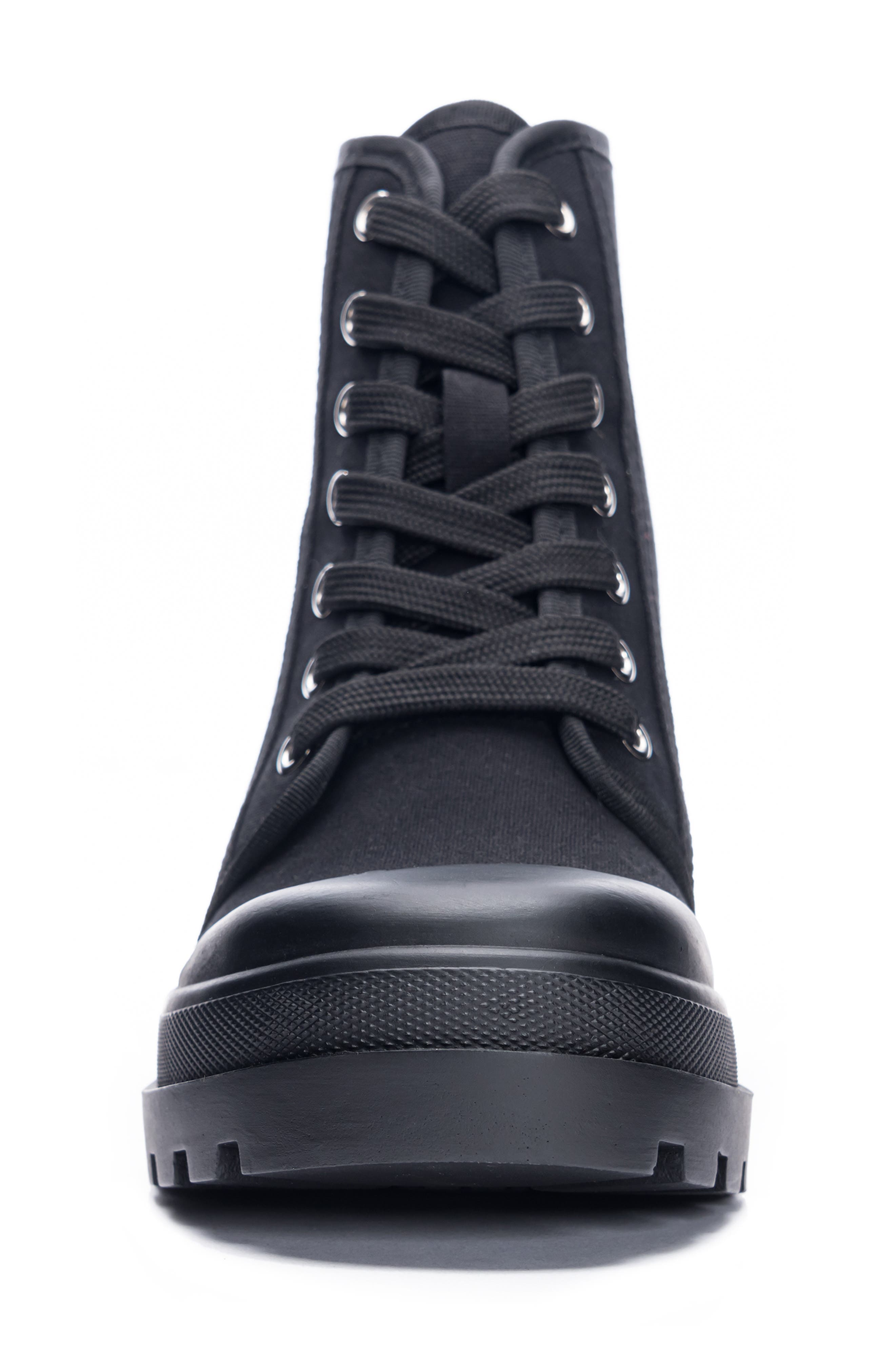 Chinese Laundry Bunny Canvas Combat Boot, Alternate, color, 