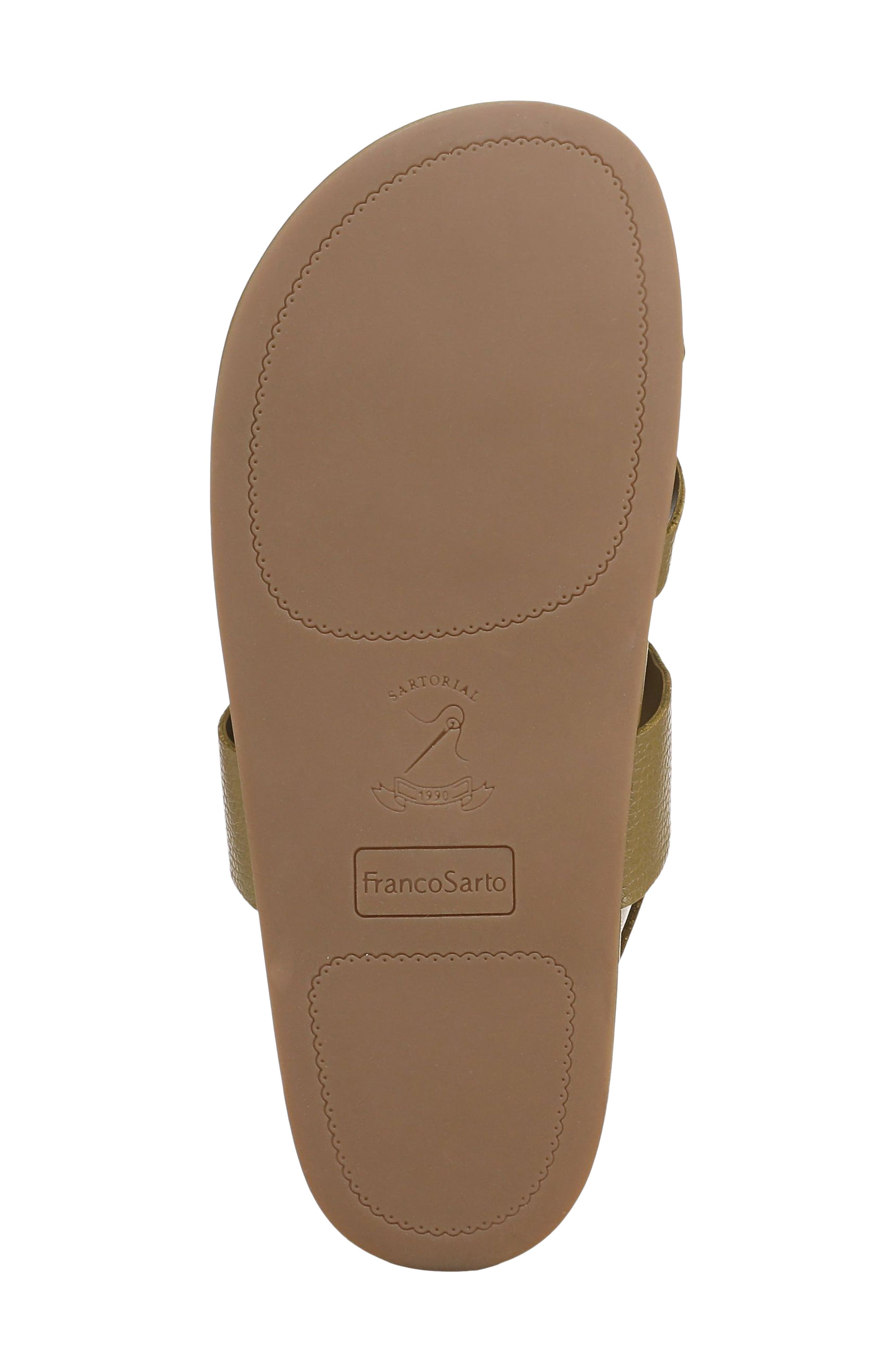 Beryl Toe Loop Slingback Sandal, Alternate, color, FERN GREEN FAUX LEATHER