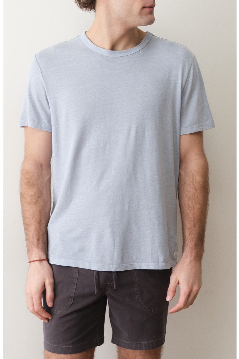 Relaxed Hemp & Cotton T-Shirt, Main, color, SOFT CHAMBRAY