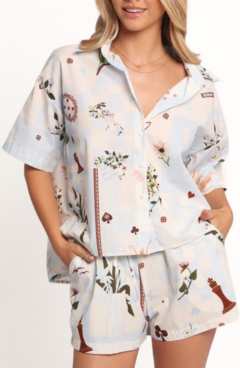 Jaymes Oversized Cotton Camp Shirt
