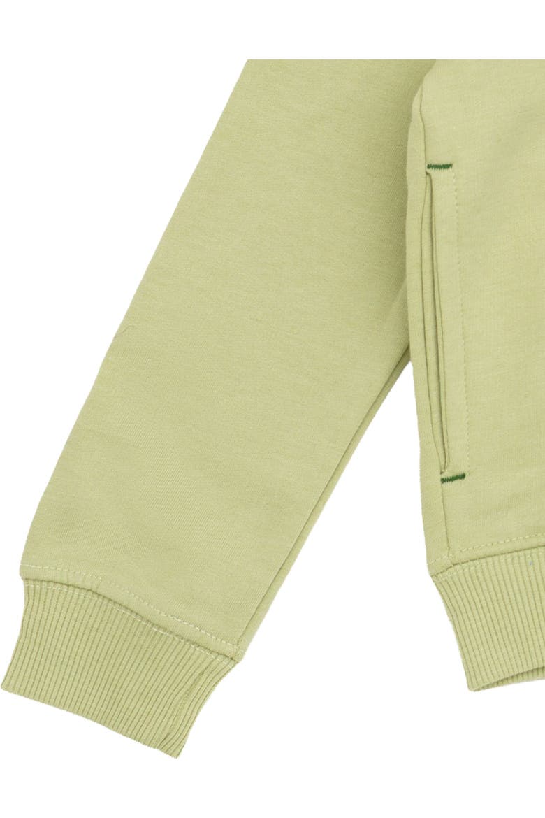Boys' Fleece Hooded Sweatshirt, Alternate, color, Olive Dark Green