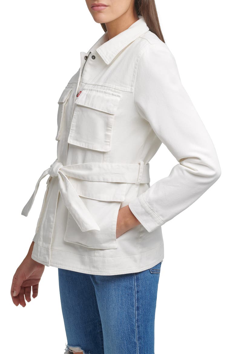 Levi's® Safari Denim Jacket, Alternate, color, WHITE