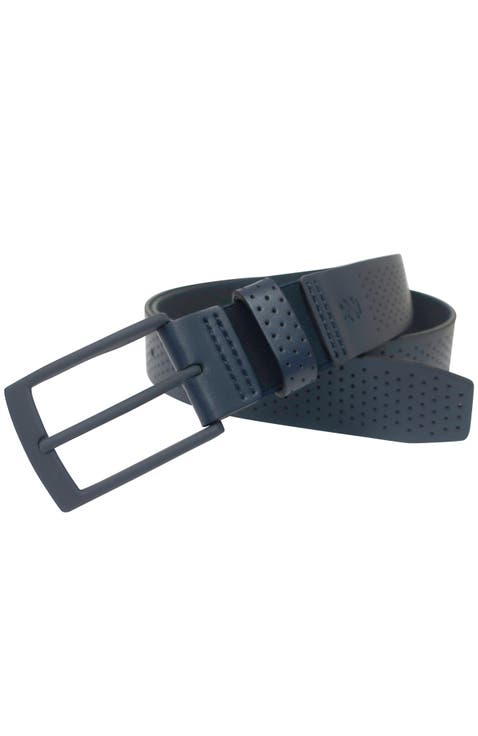 Comfort Stretch Perforated Leather Golf Belt