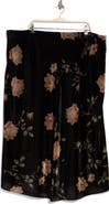 Vince Floral Velvet Skirt