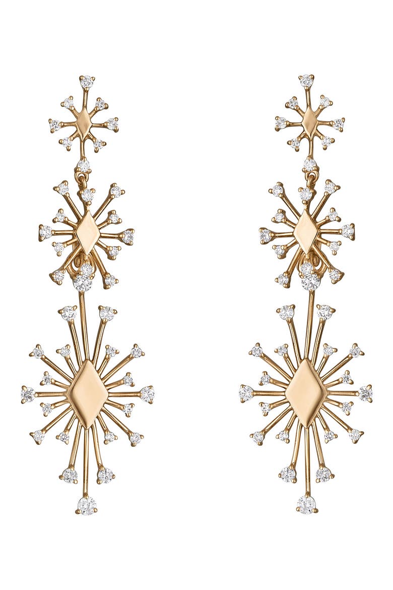 Sparkler Transform Diamond Drop Earrings, Main, color, DIAMOND