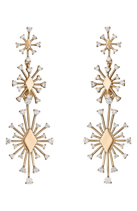 Sparkler Transform Diamond Drop Earrings