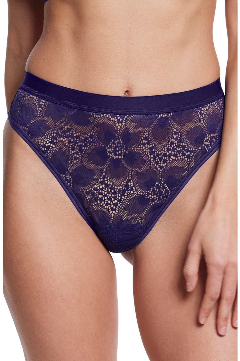 Tropical Storm High Waist Thong, Main, color, SUMMER RAIN