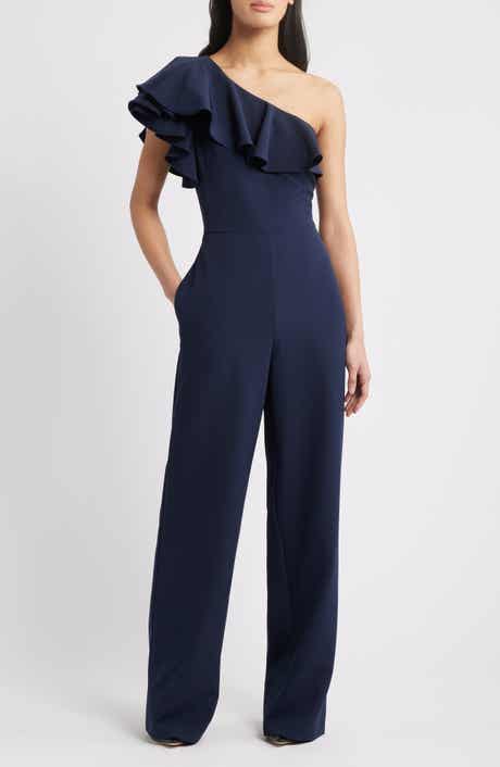 One-Shoulder Ruffle Jumpsuit