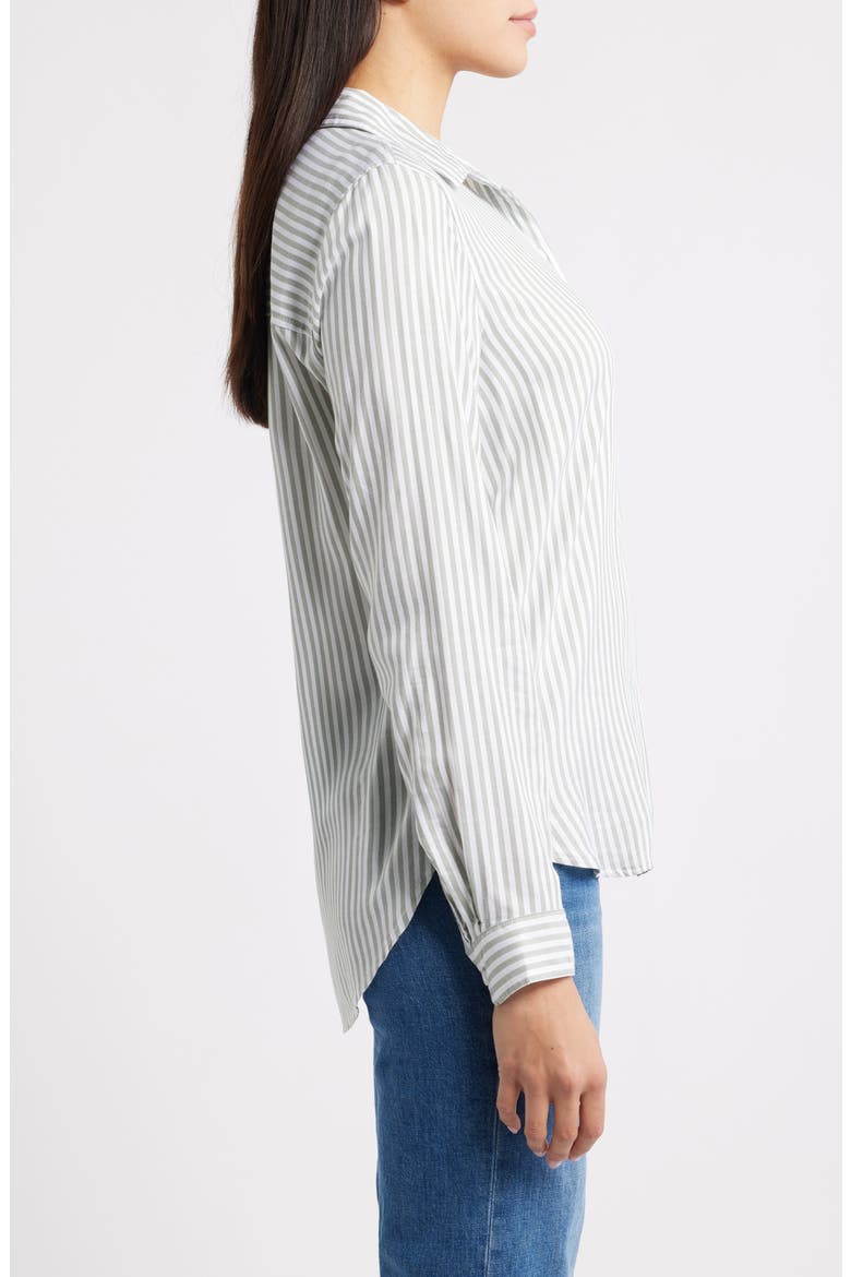 Haley Popover Shirt, Alternate, color, KALE