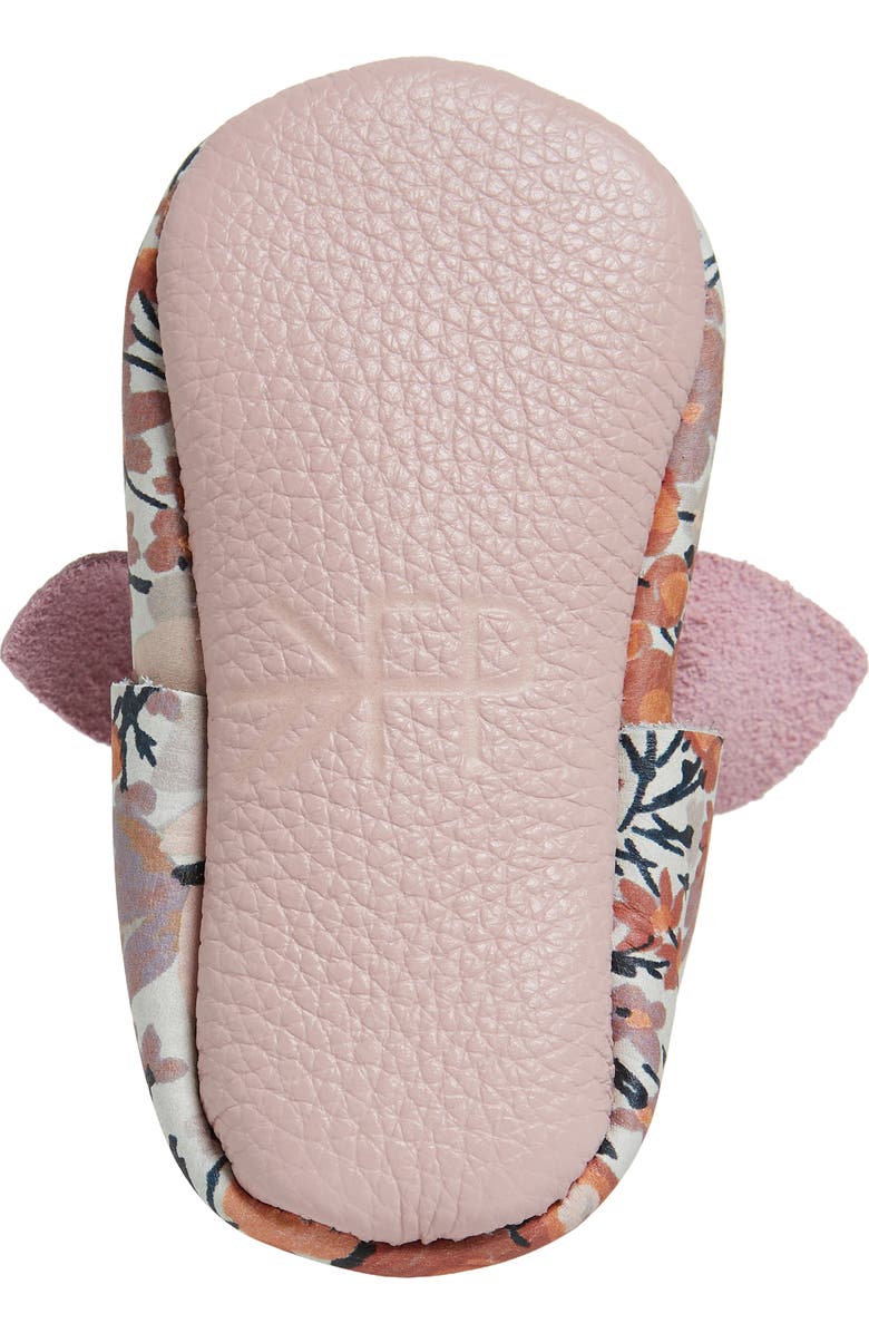 Freshly Picked Knotted Bow Crib Shoe, Alternate, color,