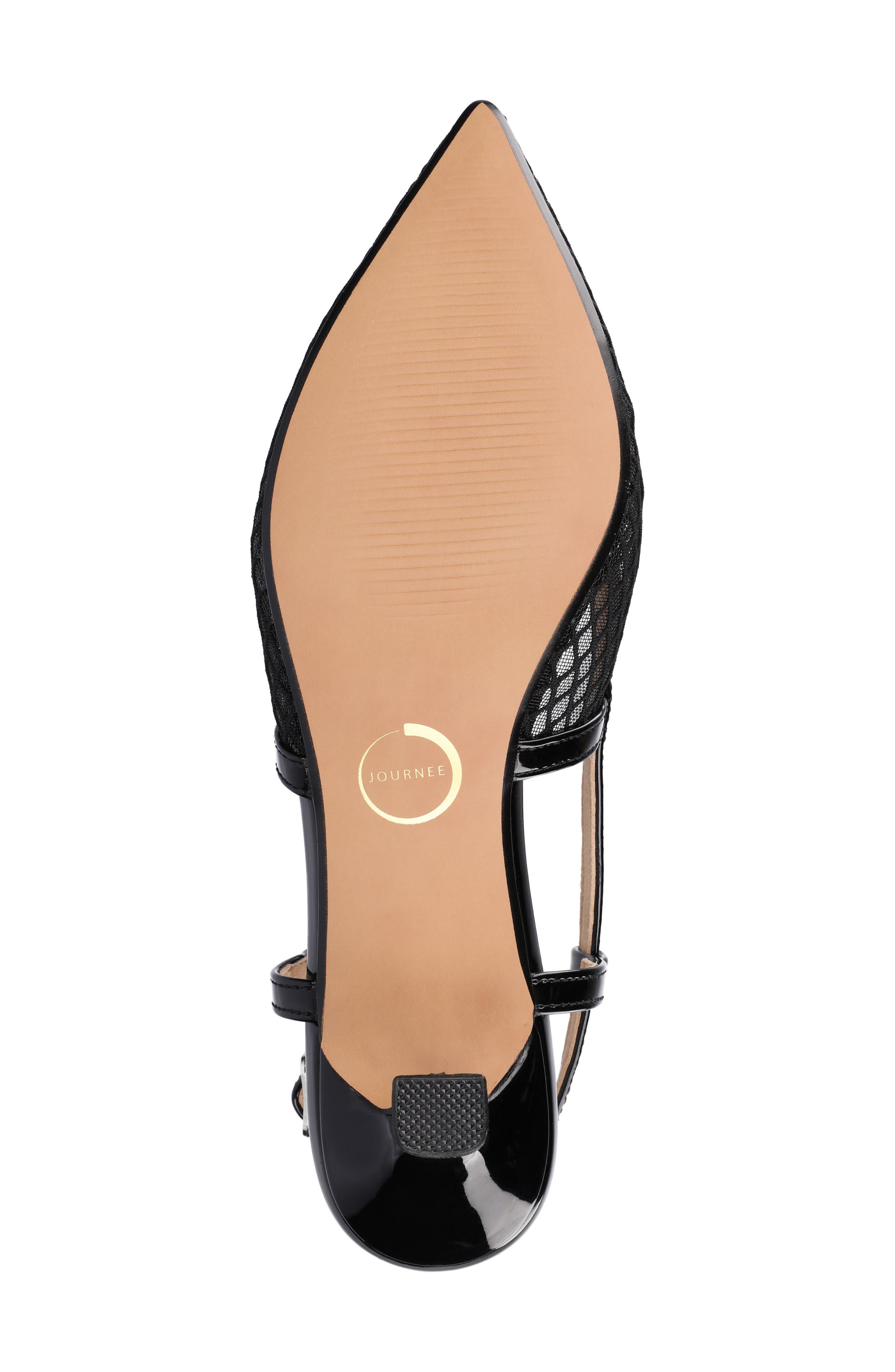 Padma Slingback Kitten Heel Pump - Wide Width Available, Alternate, color, MESH/BLACK