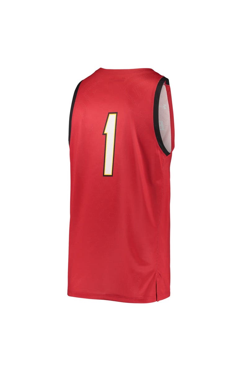 Under Armour Men's Under Armour #1 Red Maryland Terrapins College Replica Basketball Jersey, Alternate, color, 