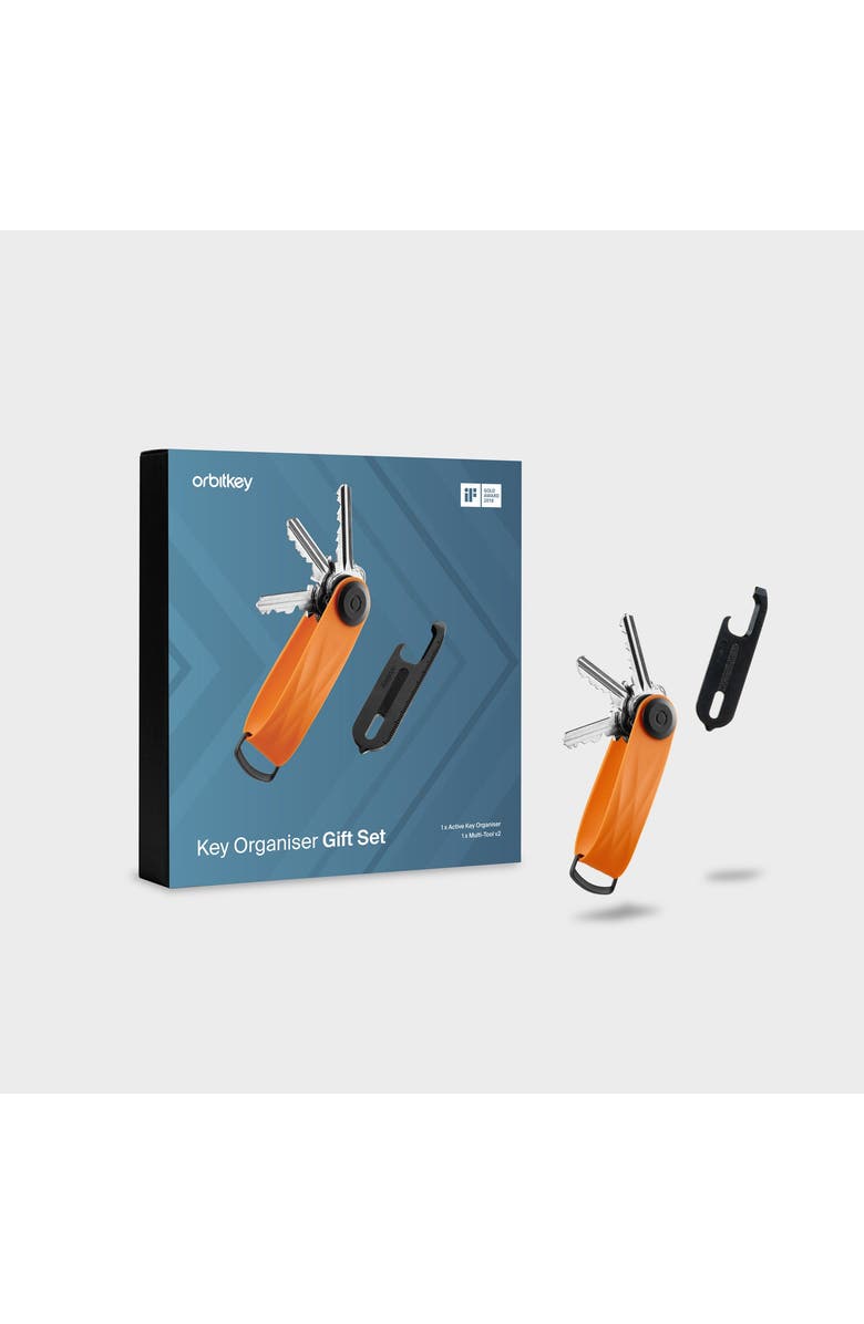 Orbitkey Active Key Organiser + Multitool v2 Set, Main, color, Tangerine