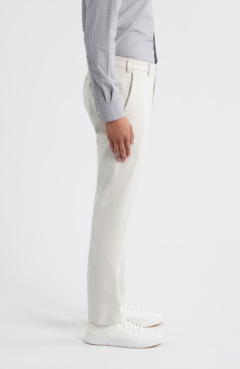 Peter Millar Signature Sateen Flat Front Pants, Alternate, color, Stone