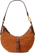 Polo Ralph Lauren Small Polo ID Raffia Shoulder Bag