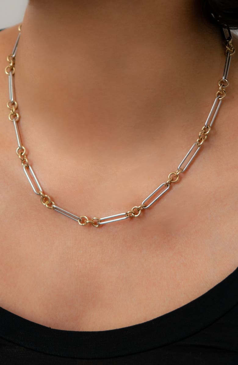 Stephanie Windsor Trombone Link Chain Necklace, Alternate, color, 