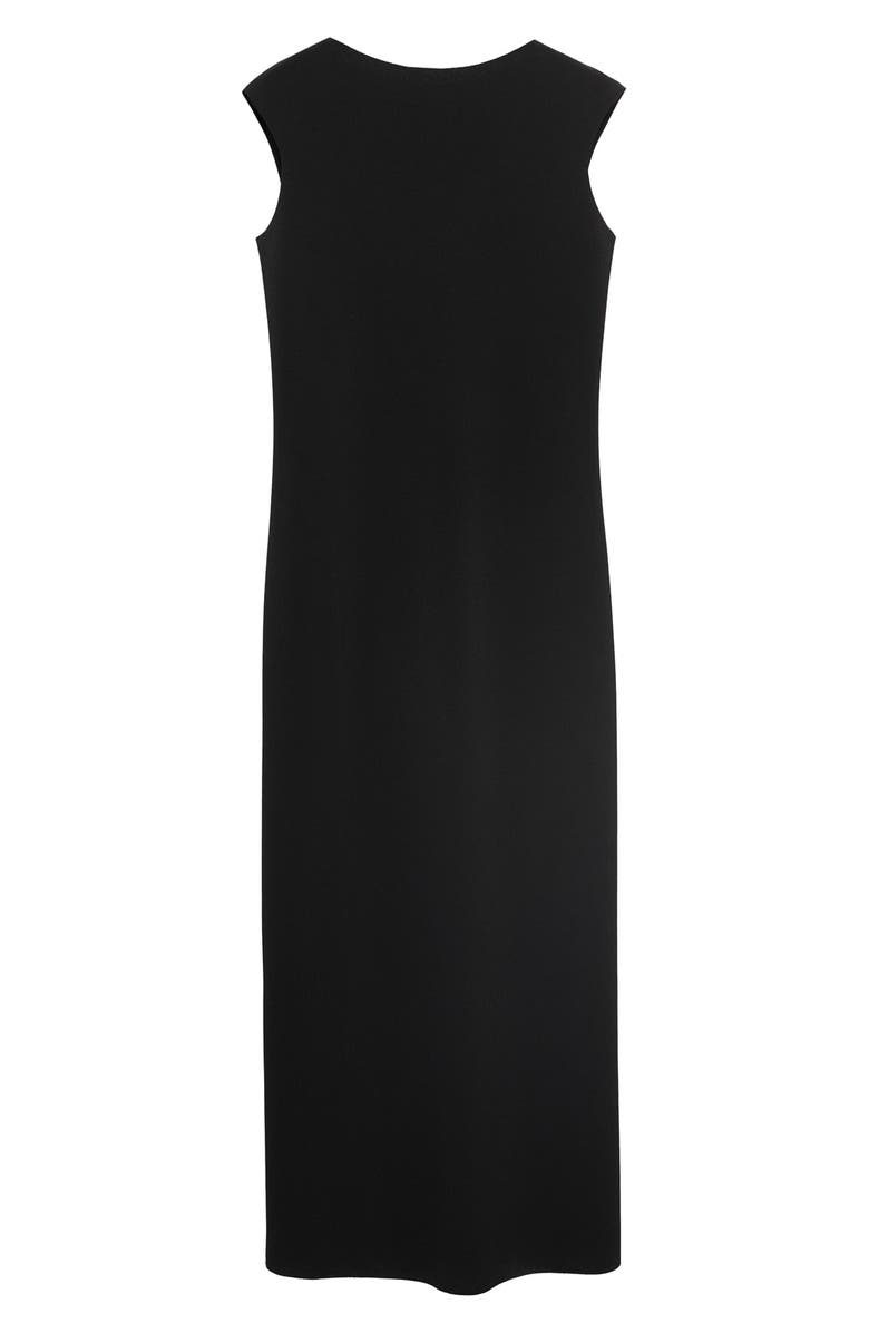 MANGO Open Back Maternity Midi Dress, Main, color, Black