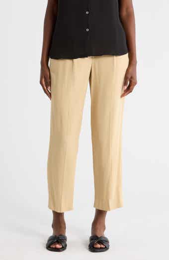 Pleated Cropped Pants