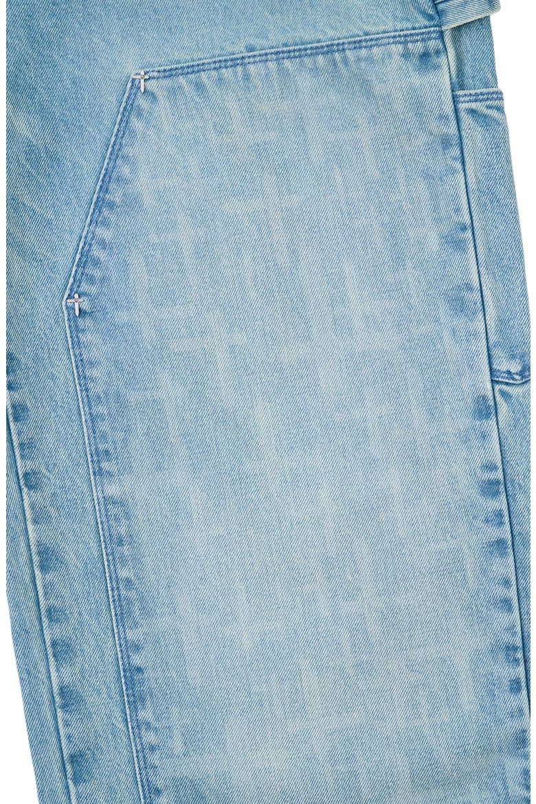 Santiago Relaxed Straight Leg Carpenter Jeans, Alternate, color, OCEAN MIST CROSS CUT