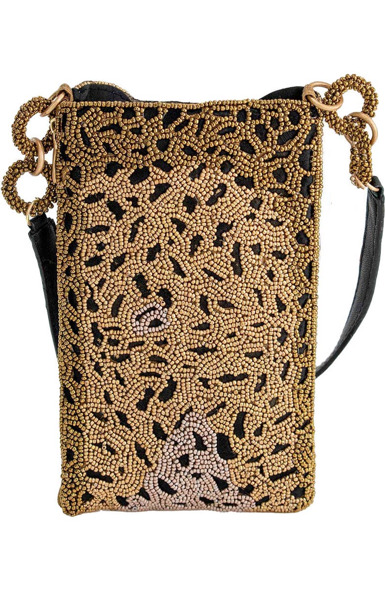 Mary Frances Accessories Gone Wild Crossbody Phone Bag, Alternate, color, Gold