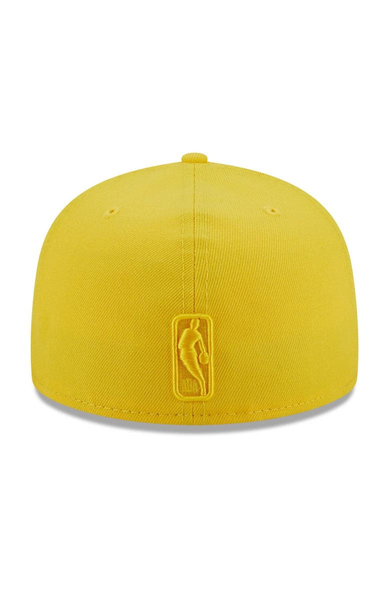 New Era Men's New Era Yellow Brooklyn Nets Color Pack 59FIFTY Fitted Hat, Alternate, color, 
