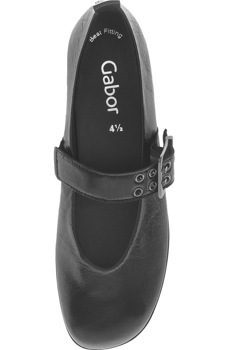 Gabor Mary Jane Flat, Alternate, color, Black