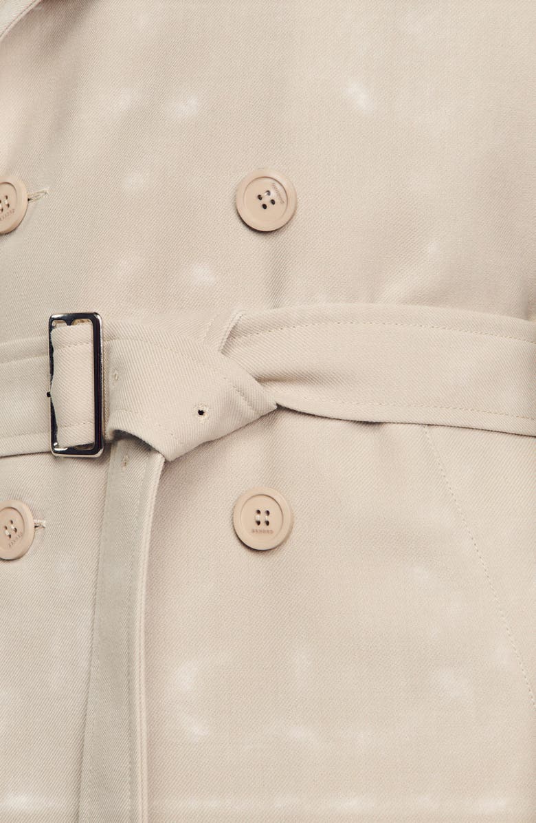 SANDRO Long trench coat, Alternate, color, 