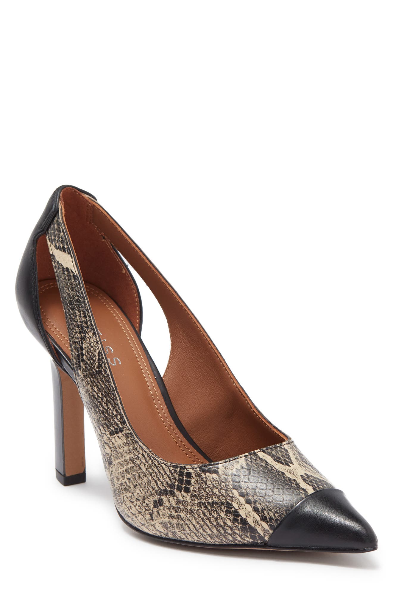Reiss Samara Cap Toe Pump, Main, color, 