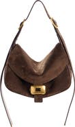 Balenciaga Medium Clicca Suede Shoulder Bag