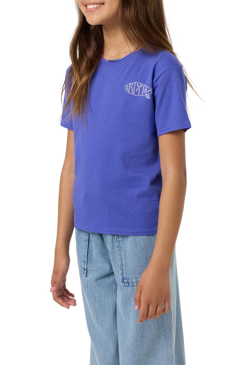 Kids' Board Angie Graphic T-Shirt, Alternate, color, ROYAL