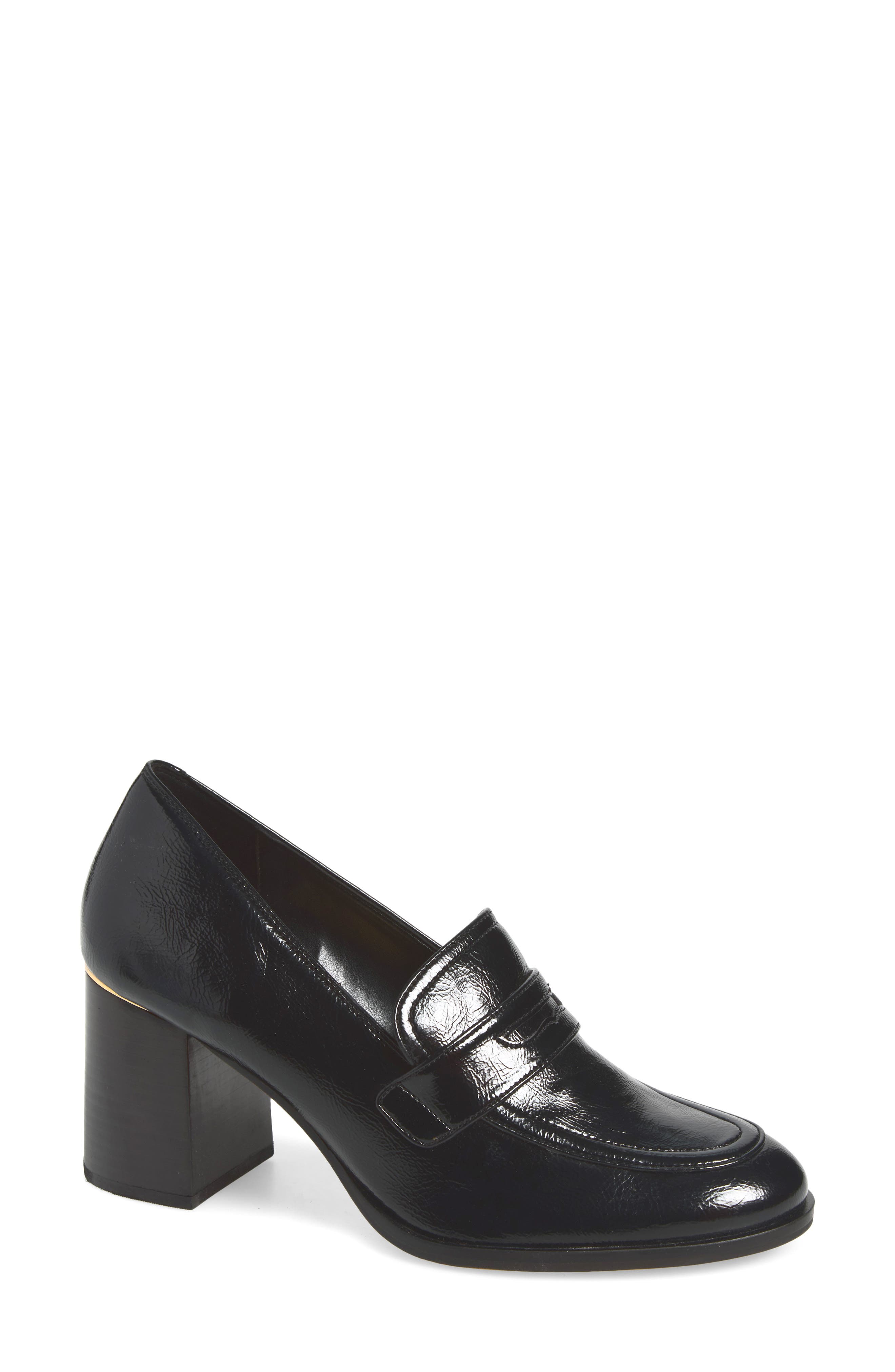 Geanna Loafer Pump, Main, color, BLACK