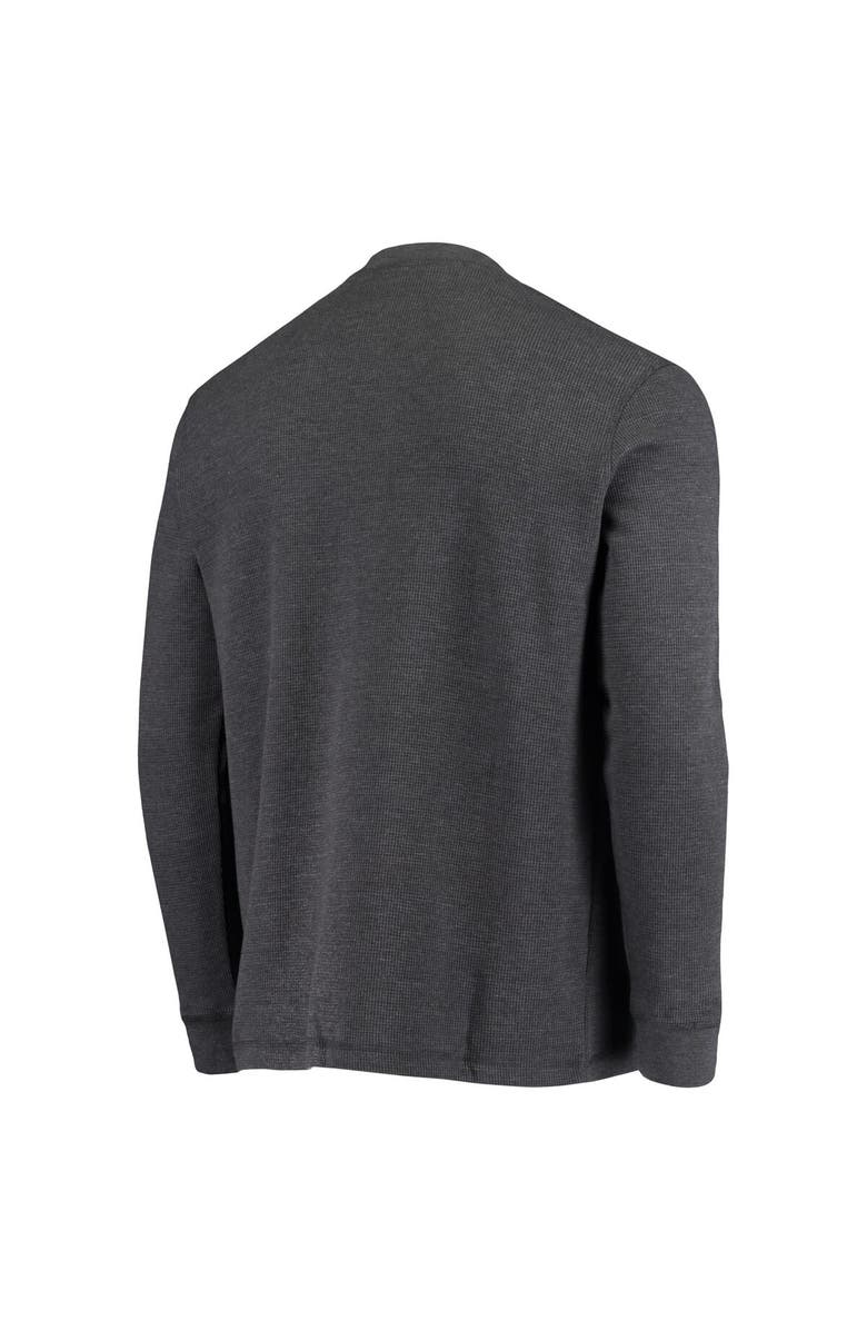 DUNBROOKE Men's Dunbrooke Charcoal Tampa Bay Buccaneers Logo Maverick Thermal Henley Long Sleeve T-Shirt, Alternate, color, Charcoal